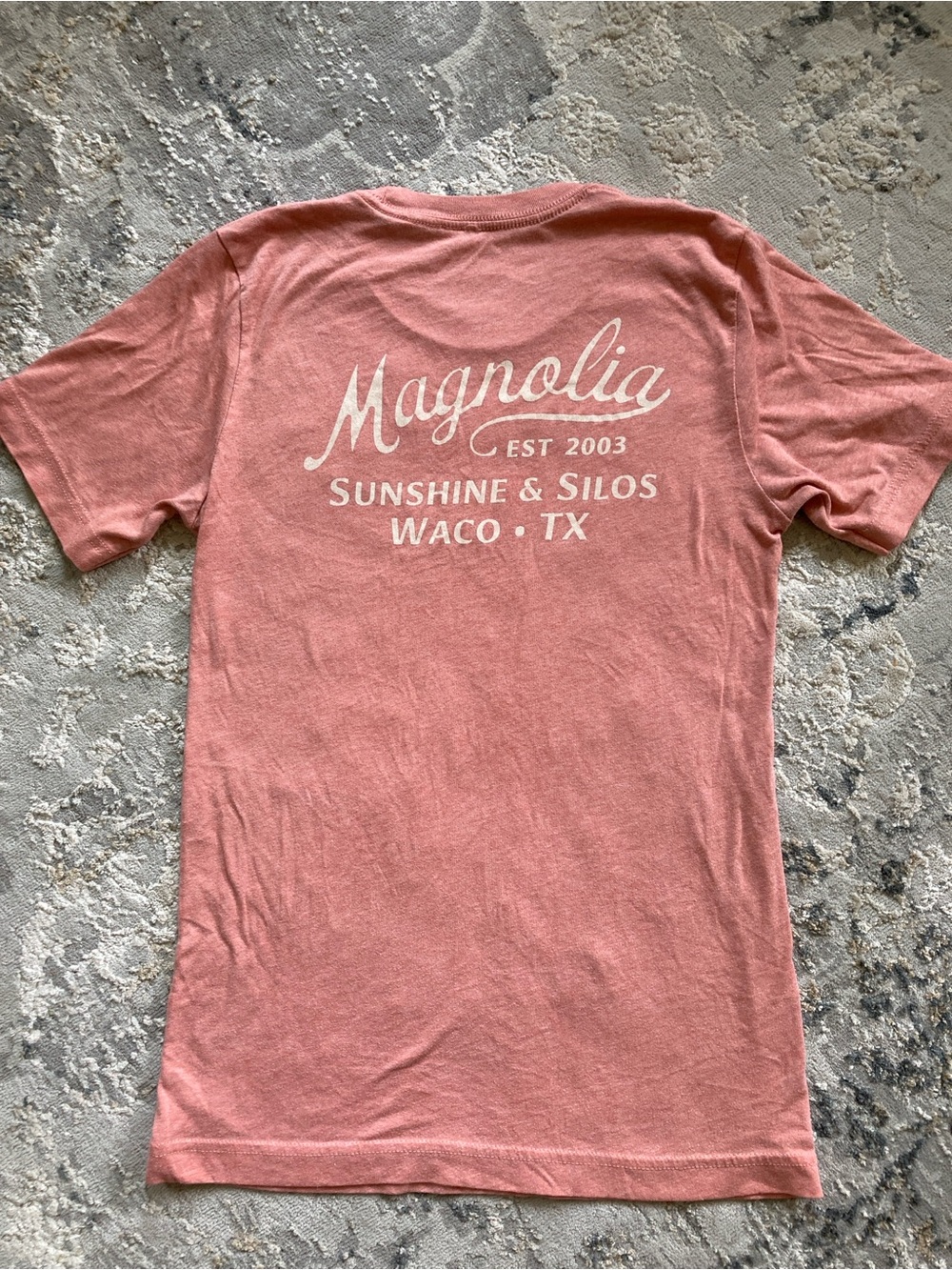 Magnolia Short Sleeve Crewneck Tee in Dusty Coral Pink